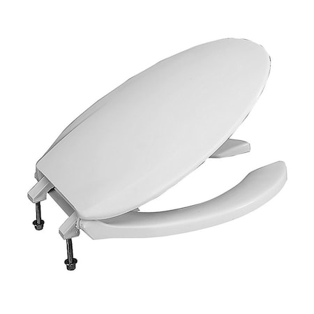 Procomfort SC134No.01 Plastic Elongated Toilet Seat, Cotton White PR2586632
